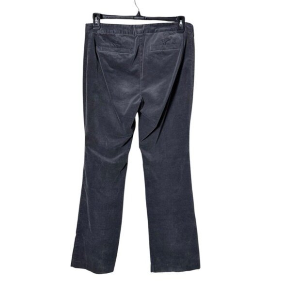 J Jill Velour Wide Leg Pants Trousers Size 10 Grey Classy Velvet Whimsigoth - Picture 4 of 10